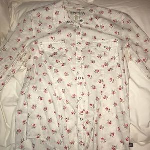 Floral button down Ralph Lauren shirt